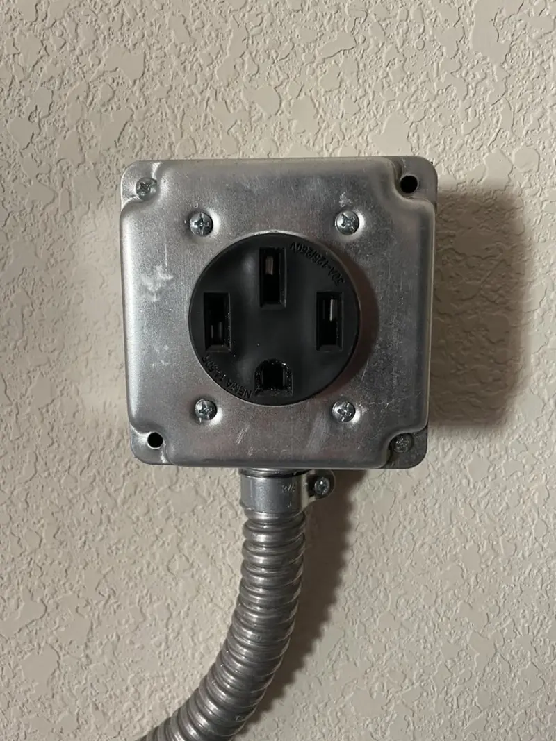 NEMA 14-50 outlet installed for Electrical Panel Upgrade in Jefferson City
